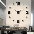 Wall Clock 3D Design Silent Movement Adjustable Size