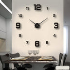 Wall Clock 3D Design Silent Movement Adjustable Size