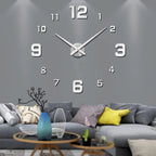 Wall Clock 3D Design Silent Movement Adjustable Size