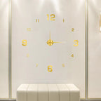Wall Clock 3D Design Silent Movement Adjustable Size