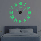 Wall Clock 3D Design Silent Movement Adjustable Size