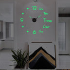 Wall Clock 3D Design Silent Movement Adjustable Size