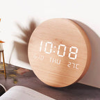 Wall Clock Digital USB Rechargeable 7.7 Inch