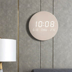 Wall Clock Digital USB Rechargeable 7.7 Inch