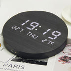 Wall Clock Digital USB Rechargeable 7.7 Inch