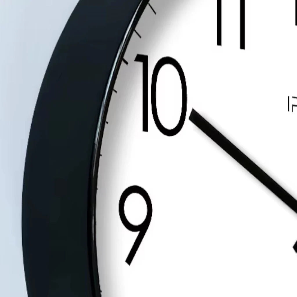 Wall Clock Silent Quartz Easy Read Numerals