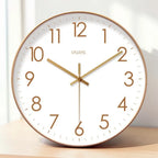 Wall Clock Silent Quartz Easy Read Numerals