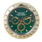 Wall Clock Stainless Steel Silent Quartz Movement Luminous Hands