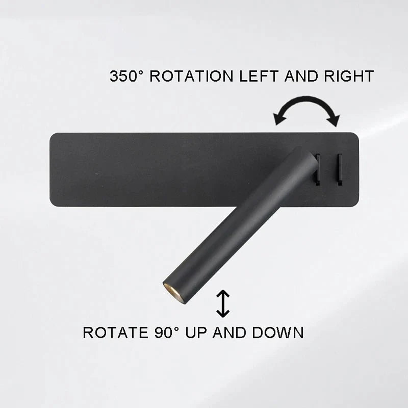 Wall Lamp Rotating Head Warm & Cool LED