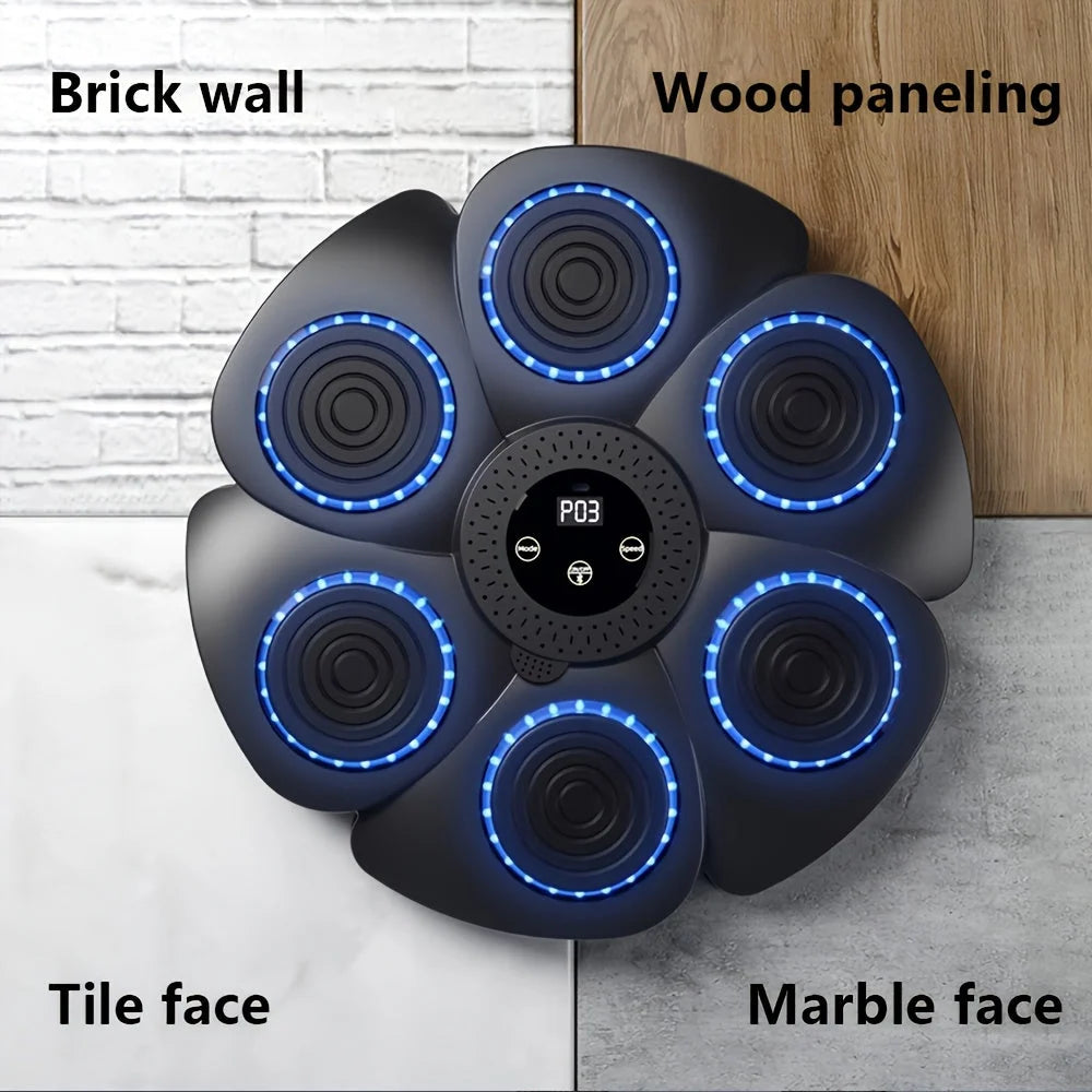 Wall Mounted Boxing Target Music Sync LED Rechargeable