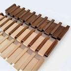 Wall-Mounted Hook Shelf Foldable Walnut & Beech