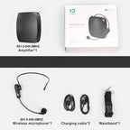 Wearable Voice Amplifier Gooseneck Mic 12 Hour Battery