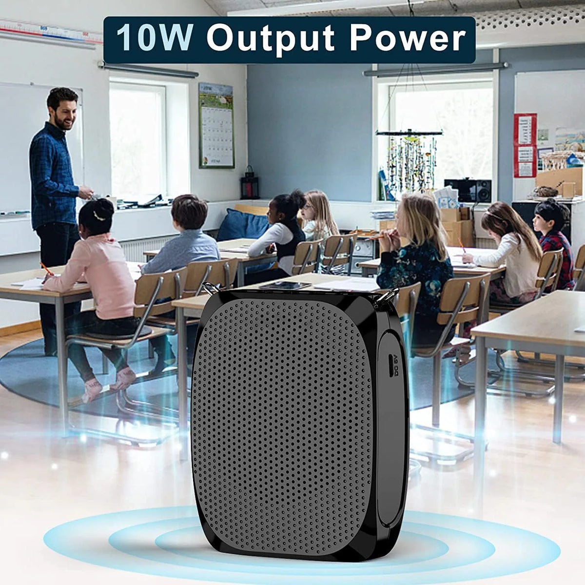 Wearable Voice Amplifier Gooseneck Mic 12 Hour Battery