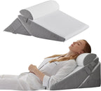 Wedge Pillow Set Adjustable Incline Memory Foam 3 Piece