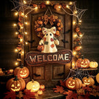 Welcome Sign Ghost Design Weatherproof With Bell