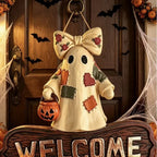 Welcome Sign Ghost Design Weatherproof With Bell