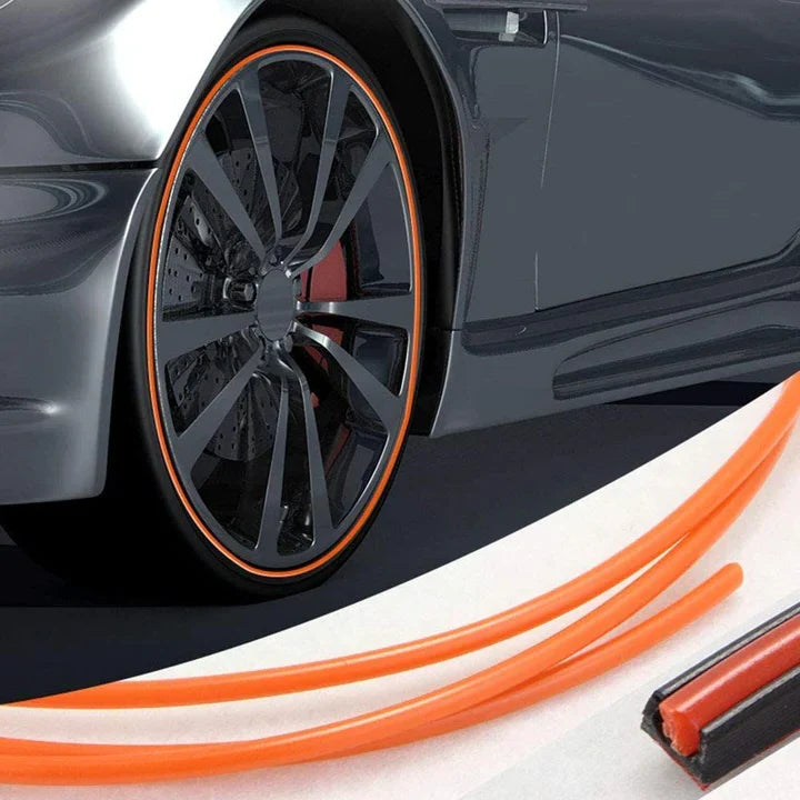Wheel Rim Protector Rubber Adhesive Backing 8 Meter