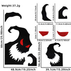 Window Cling Red-Eyed Ghost Reusable Non-Woven