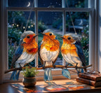 Window Suncatcher Bluebird Acrylic Adjustable Chain & Metal Ring