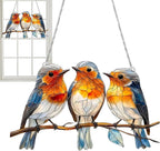 Window Suncatcher Bluebird Acrylic Adjustable Chain & Metal Ring