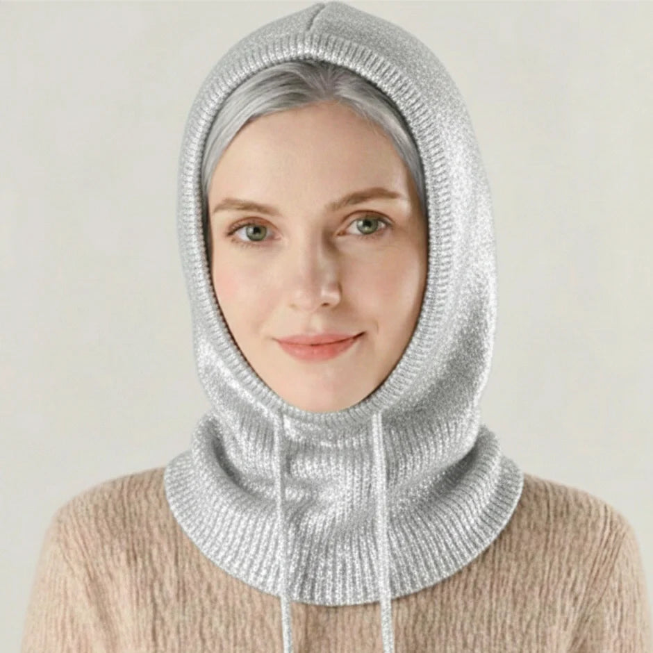 Winter Beanie Cashmere Blend Adjustable Drawstring Wind Protection