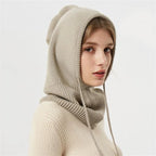 Winter Beanie Soft Knit Full Ear Coverage Adjustable Drawstring