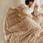 Winter Blanket Lambswool & Fleece Lightweight Hypoallergenic