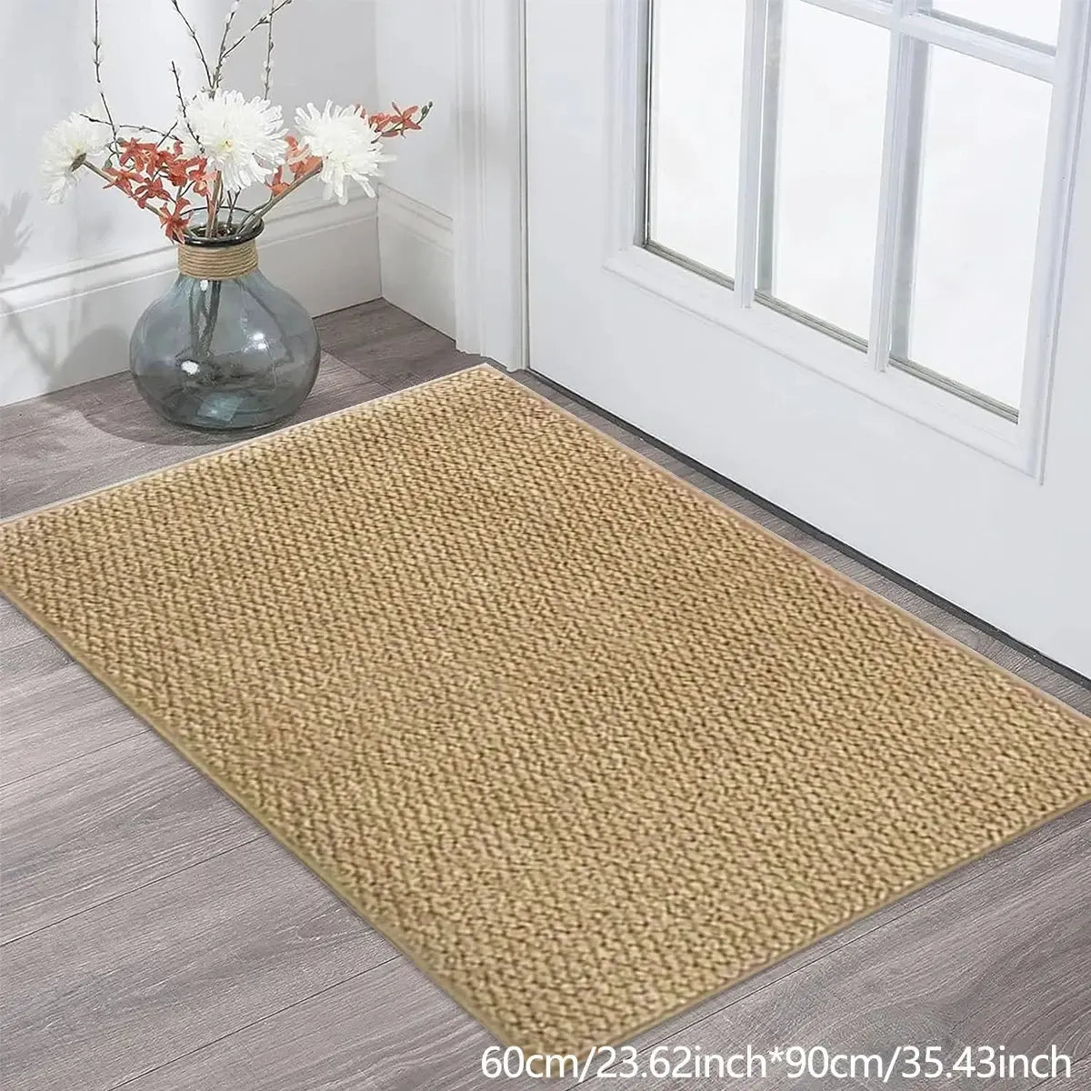 NeoGuard Water-Resistant Doormat - Elegant Beige Entry Rug