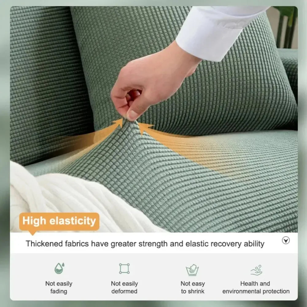Elegant Non-Slip Couch Protector - Stylish Jacquard Slipcover