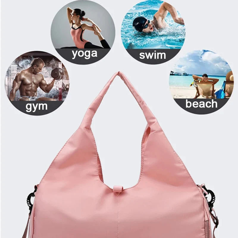 AquaGuard Travel and Gym Bag with Dedicated Shoe Section