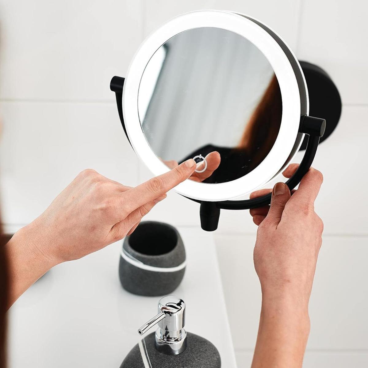 LuxeLight Illuminated Makeup Mirror - Touch Control & Dual Zoom