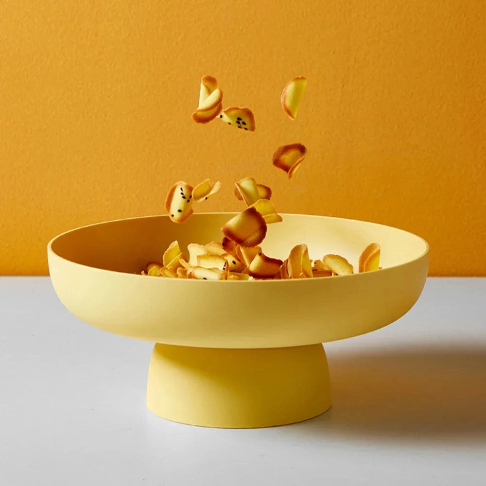 Decorative Ceramic Serving Bowl for Kitchen Counter - Retro Fruit Design
