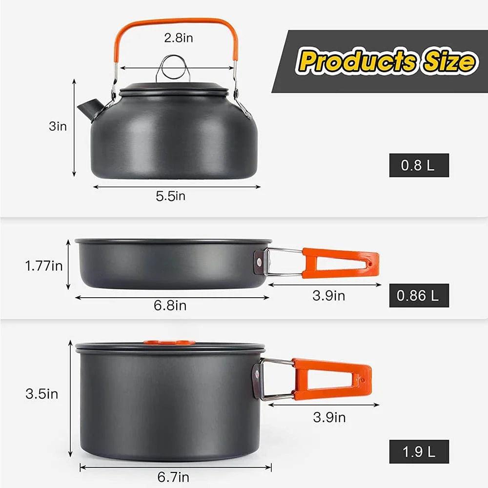 Explorer's Essential Camping Cookware Set | Compact & Durable