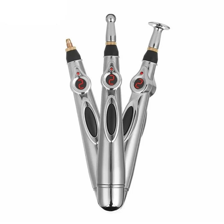 Acupuncture Massage Pen Portable 9 Levels 2 Tips