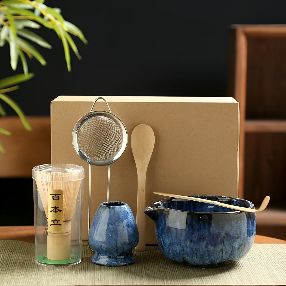 Traditional Matcha Tea Set for Preparation - 6 Pieces